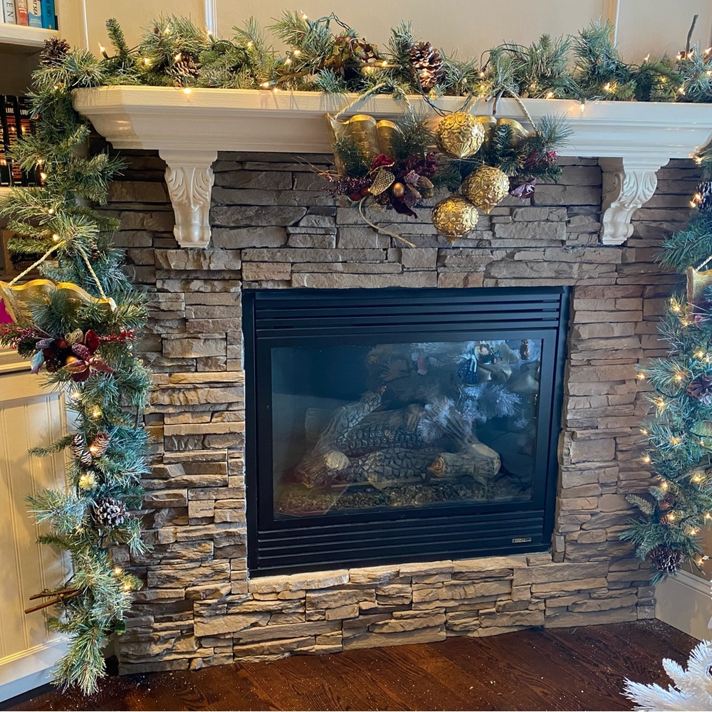 High end artificial Christmas Garland 12 feet long with decelerations no lights